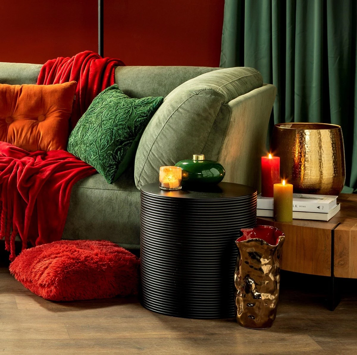 AMAR - Sierkussen Van Katoen 40x60 Cm Mountain View - Groen - Inclusief Binnenvulling 4 AMAR - Sierkussen Van Katoen 40x60 Cm Mountain View - Groen - Inclusief Binnenvulling - Afbeelding 4