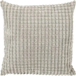 ROME - Kussenhoes Uni 45x45 Cm - Micro Chip - Grijs - Exclusief Binnenkussen -Dutch Decor 1200x1194 11