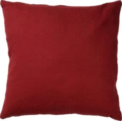 JAMES - Sierkussen Katoen 45x45 Cm - Merlot - Rood - Inclusief Binnenkussen