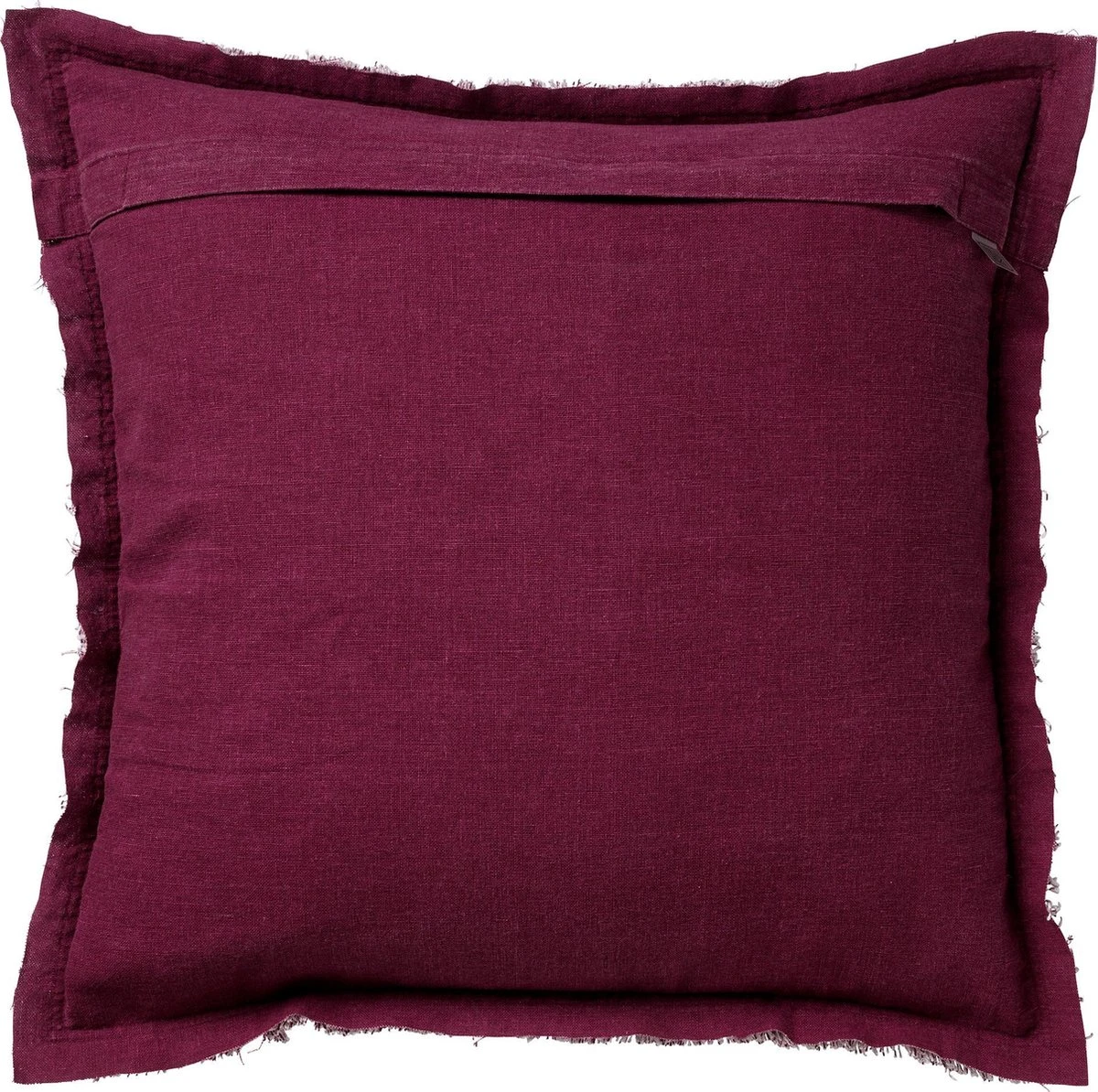 BURTO - Sierkussen Van Gewassen Katoen Red Plum 45x45 Cm - Roze - Inclusief Binnenvulling 2 BURTO - Sierkussen Van Gewassen Katoen Red Plum 45x45 Cm - Roze - Inclusief Binnenvulling - Afbeelding 2