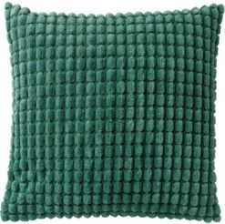 ROME - Kussenhoes Uni 45x45 Cm - Galapagos Green - Groen - Exclusief Binnenkussen