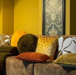 Set Van 4 Sierkussens - Geel - Groen - Oranje - TINO - ELIJA - LEWIS - FEMM - Inclusief Vulling -Dutch Decor 1200x1196 18