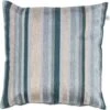 ERIK - Kussenhoes 45x45 Cm - Mist - Lichtgrijs - Beige - Blauw - Streepjes - Exclusief Binnenkussen