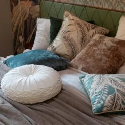 Dutch Decor - KAJA - Sierkussen Rond Velvet 40 Cm - Snow White - Wit -Dutch Decor 1200x1198 37