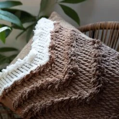 ARROW - Sierkussen Van Katoen Tobacco Brown 40x60 Cm - Bruin - Inclusief Binnenvulling -Dutch Decor 1200x1198 46