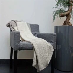 Dutch Decor - FRANS - Plaid Taupe Multi 130x180 Cm - Deken -Dutch Decor 1200x1198 57