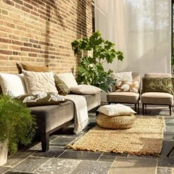 JULES - Kussenhoes 45x45 Cm Pumice Stone - Beige - Exclusief Binnenkussen -Dutch Decor 1200x1199 15