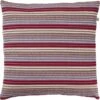 LYRECO - Kussenhoes 45x45 Cm - Donkergrijs - Paars - Rood - Beige - Streepjes - Exclusief Binnenkussen