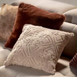 ZAYA - Kussenhoes Unikleur 45x45 Cm - Rocky Road - Bruin - Superzacht - Met Rits -Dutch Decor 1200x1199