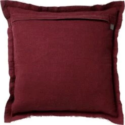 BURTO - Kussenhoes Van Gewassen Katoen Merlot 60x60 Cm - Rood - Exclusief Binnenkussen 13 BURTO - Kussenhoes Van Gewassen Katoen Merlot 60x60 Cm - Rood - Exclusief Binnenkussen -Dutch Decor 1200x1199 40