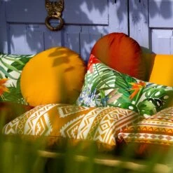 Dutch Decor - SOL - Sierkussen Rond Outdoor 40 Cm Golden Glow - Waterafstotend En Uv-bestendig - Geel -Dutch Decor 1200x1199 54