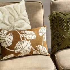 ODIN - Sierkussen 40x60 Cm Olive Branch - Groen - Inclusief Binnenvulling -Dutch Decor 1200x1199 86