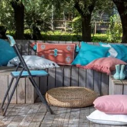 ZINA - Sierkussen Katoen 40x60 Cm - Lobster Bisque - Roze - Kussen Met Flosjes - Inclusief Binnenvulling -Dutch Decor 1200x1200 1006