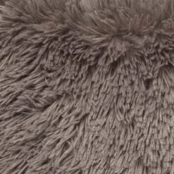 FLUFFY - Sierkussen Unikleur 45x45 Cm - Driftwood - Taupe - Inclusief Binnenvulling -Dutch Decor 1200x1200 1007