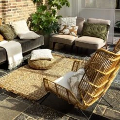 JULES - Sierkussen 45x45 Cm Pumice Stone - Beige - Inclusief Binnenvulling -Dutch Decor 1200x1200 1026