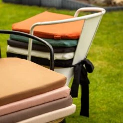 Dutch Decor - JAVA - Stoelkussen Met Lint Charcoal Gray 40x40 Cm - Grijs - Zitkussen -Dutch Decor 1200x1200 1080