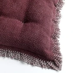 Dutch Decor - BURTO - Stoelkussen Van Gewassen Katoen Merlot 40x40 Cm - Rood - Zitkussen -Dutch Decor 1200x1200 1116