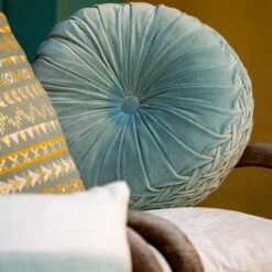 SANDY - Kussenhoes 45x45 Cm Sagebrush Green - Groen - Exclusief Binnenkussen -Dutch Decor 1200x1200 112