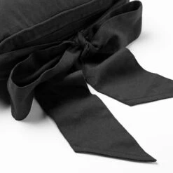 Dutch Decor - JAVAAN - Stoelkussen Met Lint Raven 45x45 Cm - Zwart - Zitkussen -Dutch Decor 1200x1200 1122