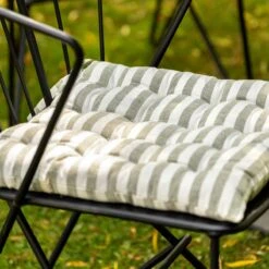 Dutch Decor - COOPER- Matraskussen Met Gestreept Motief- Olive Branch - Vierkant - 40x40 Cm - Zitkussen -Dutch Decor 1200x1200 1125