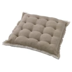 Dutch Decor - BURTO - Stoelkussen Van Gewassen Katoen Pumice Stone 40x40 Cm - Beige - Zitkussen -Dutch Decor 1200x1200 1131