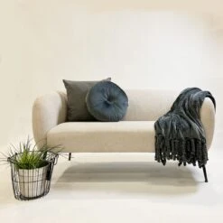 Dutch Decor - FLORIJN - Plaid Fleece 150x200 Cm - Charcoal Gray - Antraciet - Superzacht - Met Franjes - Deken -Dutch Decor 1200x1200 1210