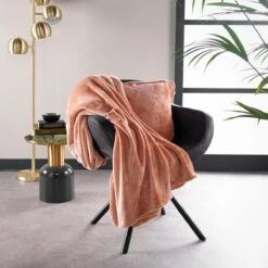 Dutch Decor - BILLY - Plaid Flannel Fleece 150x200 Cm - Muted Clay - Roze - Superzacht - Deken -Dutch Decor 1200x1200 1250