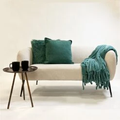 Dutch Decor - FLORIJN - Plaid Fleece 150x200 Cm - Sagebrush Green - Groen - Superzacht - Met Franjes - Deken -Dutch Decor 1200x1200 1253