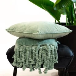 Dutch Decor - FLORIJN - Plaid Fleece 150x200 Cm - Jadeite - Lichtgroen - Superzacht - Met Franjes - Deken -Dutch Decor 1200x1200 1256