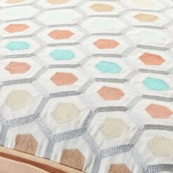 HUIK - Kussenhoes 45x45 Cm - Geborduurd Patroon - Zalm - Roze - Oranje - Terra - Beige - Blauw - Pasteltinten - 100% Katoen - Met Rits 8 HUIK - Kussenhoes 45x45 Cm - Geborduurd Patroon - Zalm - Roze - Oranje - Terra - Beige - Blauw - Pasteltinten - 100% Katoen - Met Rits -Dutch Decor 1200x1200 127