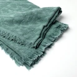 Dutch Decor - BELLE - Plaid Van Katoen 130x180 Cm Sagebrush Green - Groen - Deken -Dutch Decor 1200x1200 1342