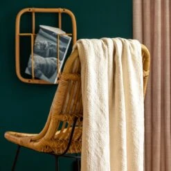 Dutch Decor - BELLE - Plaid Van Katoen 130x180 Cm Snow White - Wit - Deken -Dutch Decor 1200x1200 1351