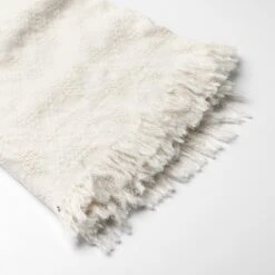 Dutch Decor - BELLE - Plaid Van Katoen 130x180 Cm Snow White - Wit - Deken -Dutch Decor 1200x1200 1352