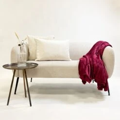 Dutch Decor - BILLY - Plaid Flannel Fleece 150x200 Cm - Red Plum - Roze - Superzacht - Deken -Dutch Decor 1200x1200 1365