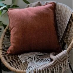 Dutch Decor - EVONY - Plaid 140x180 Cm - Tobacco Brown - Bruin - Zigzag Patroon - Franjes - Deken -Dutch Decor 1200x1200 1369