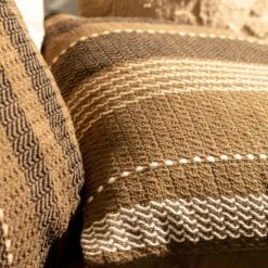 TAMAR - Kussenhoes Katoen 45x45 Cm - Military Olive - Groen - Met Flosjes - Exclusief Binnenkussen -Dutch Decor 1200x1200 165