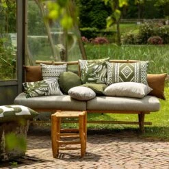 Dutch Decor - RIVANO - Outdoor Kussenhoes 40x60 Cm - Waterafstotend En Uv-bestendig - Olive Branch - Groen - Buitenkussen - Tuinkussen - Loungekussen- Voor Buiten -Dutch Decor 1200x1200 173