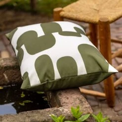 Dutch Decor - RIVANO - Outdoor Kussenhoes 40x60 Cm - Waterafstotend En Uv-bestendig - Olive Branch - Groen - Buitenkussen - Tuinkussen - Loungekussen- Voor Buiten -Dutch Decor 1200x1200 174