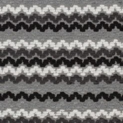 LENA - Kussenhoes Geborduurd 45x45 Cm - Donkergrijs - Grijs - Wit - Zwart - Exclusief Binnenkussen -Dutch Decor 1200x1200 25