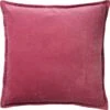 CAITH - Kussenhoes Velvet 100% Katoen 50x50 Cm - Heather Rose - Roze - Exclusief Binnenkussen