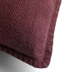 BOWIE - Kussenhoes Gewassen Katoen 45x45 Cm - Merlot - Rood - Met Rits 13 BOWIE - Kussenhoes Gewassen Katoen 45x45 Cm - Merlot - Rood - Met Rits -Dutch Decor 1200x1200 319