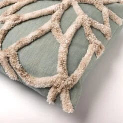 LIVIA - Kussenhoes 45x45 Cm Jadeite - Groen - Exclusief Binnenkussen -Dutch Decor 1200x1200 355