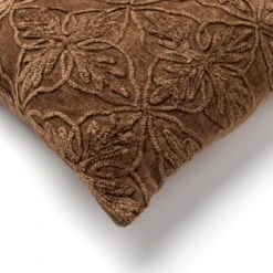 AMAR - Kussenhoes Van Katoen 45x45 Cm Tobacco Brown - Bruin - Exclusief Binnenkussen -Dutch Decor 1200x1200 356