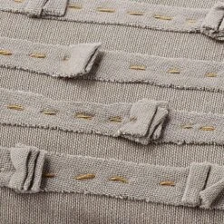 MOLTA - Kussenhoes 30x50 Cm - Taupe En Oker - 100% Katoen - Exclusief Binnenkussen -Dutch Decor 1200x1200 358