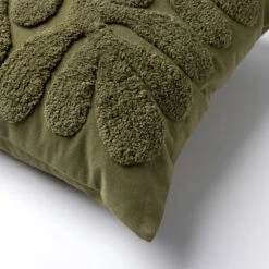 OLIVIA - Kussenhoes 45x45 Cm Olive Branch - Groen - Met Rits -Dutch Decor 1200x1200 407