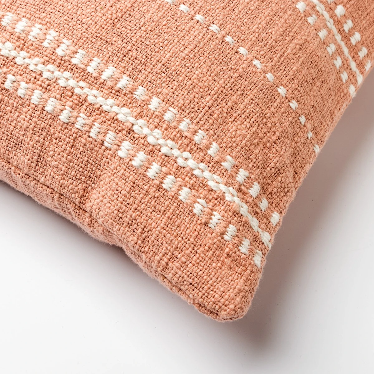 RIZA - Kussenhoes Van Katoen 45x45 Cm Muted Clay - Roze - Exclusief Binnenkussen 2 RIZA - Kussenhoes Van Katoen 45x45 Cm Muted Clay - Roze - Exclusief Binnenkussen - Afbeelding 2