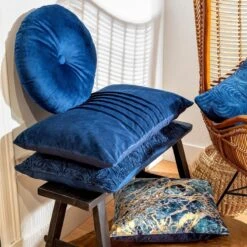 PAX - Kussenhoes Velvet 40x60 Cm Insignia Blue - Blauw - Exclusief Binnenkussen -Dutch Decor 1200x1200 429