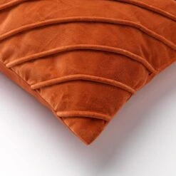 PACO - Kussenhoes Velvet 40x60 Cm Potters Clay - Oranje - Exclusief Binnenkussen -Dutch Decor 1200x1200 483
