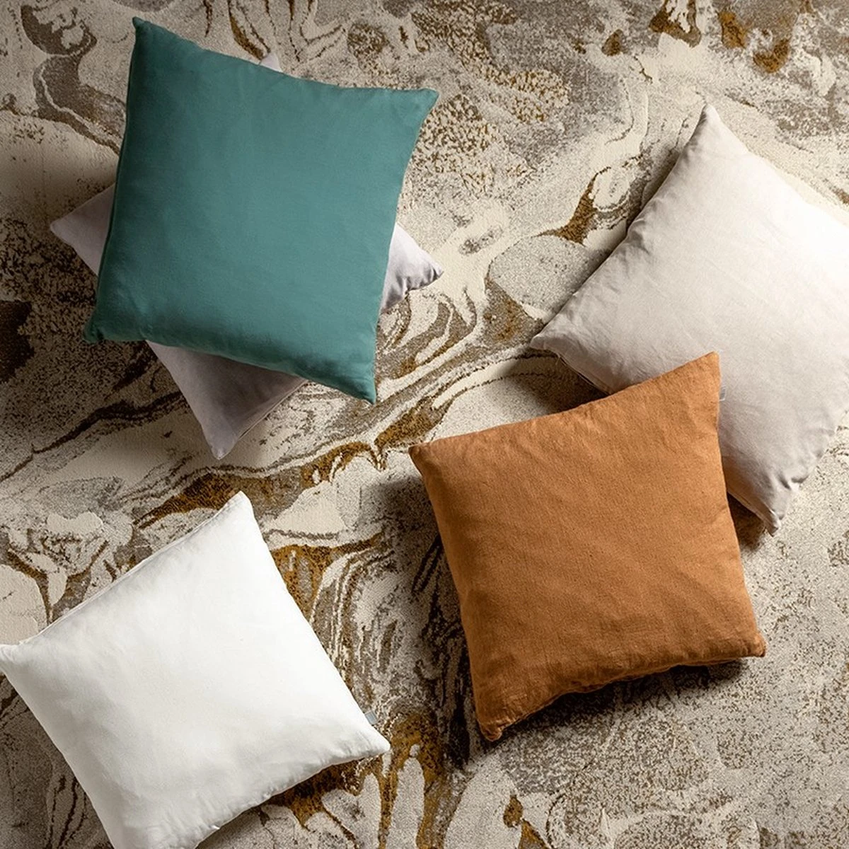 JAMES - Kussenhoes Katoen 45x45 Cm - Sagebrush Green - Groen - Exclusief Binnenkussen 3 JAMES - Kussenhoes Katoen 45x45 Cm - Sagebrush Green - Groen - Exclusief Binnenkussen - Afbeelding 3