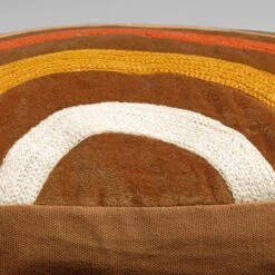 RODY - Kussenhoes Velvet - 45x45 Cm - Tobacco Brown - Bruin - Retro Dessin - Exclusief Binnenkussen -Dutch Decor 1200x1200 511